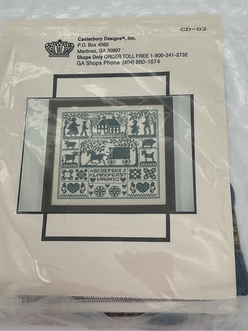 Canterbury Designs Cross Stitch Kit - Country Life Folk Sampler